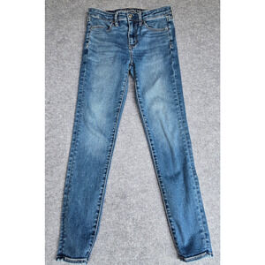 American Eagle Outfitters Women's Jeans Size 6 Hi-Rise Jegging Med Blue Wash